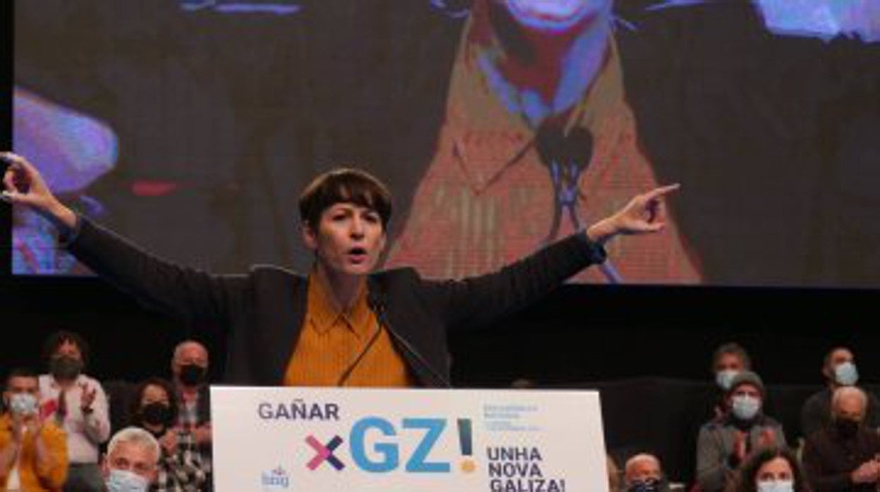 Ana Pontón, este domingo en la asamblea del BNG, en La Coruña