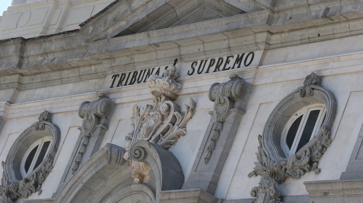 Fachada del Tribunal Supremo, en Madrid
