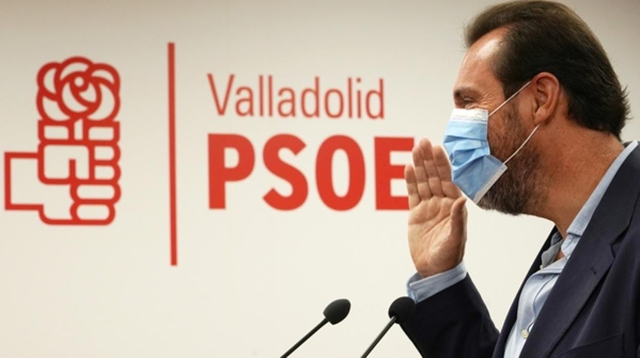 Óscar Puente, durante un acto del PSOE de Valladolid