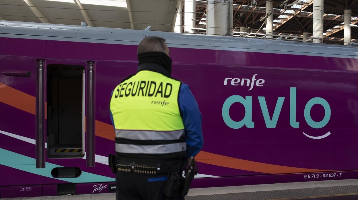 Imagen de un tren rápido y de bajo coste Avlo, perteneciente a Renfe