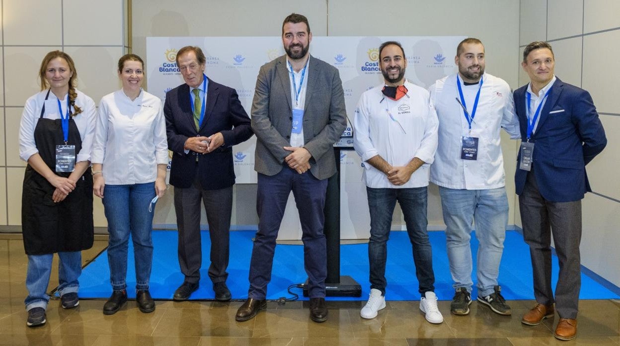 José Mancebo y varios cocineros alicantinos en la feria Mediterránea Gastrónoma 2021