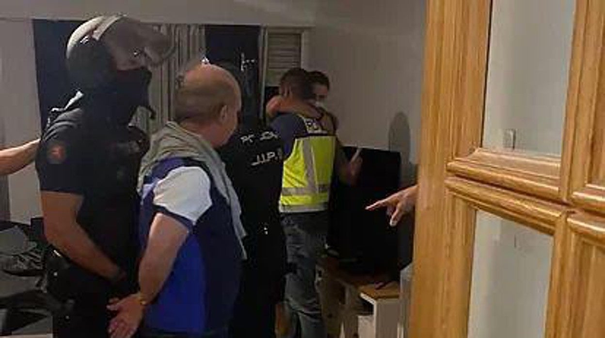 Imagen de la detención en Madrid de Hugo Carvajal