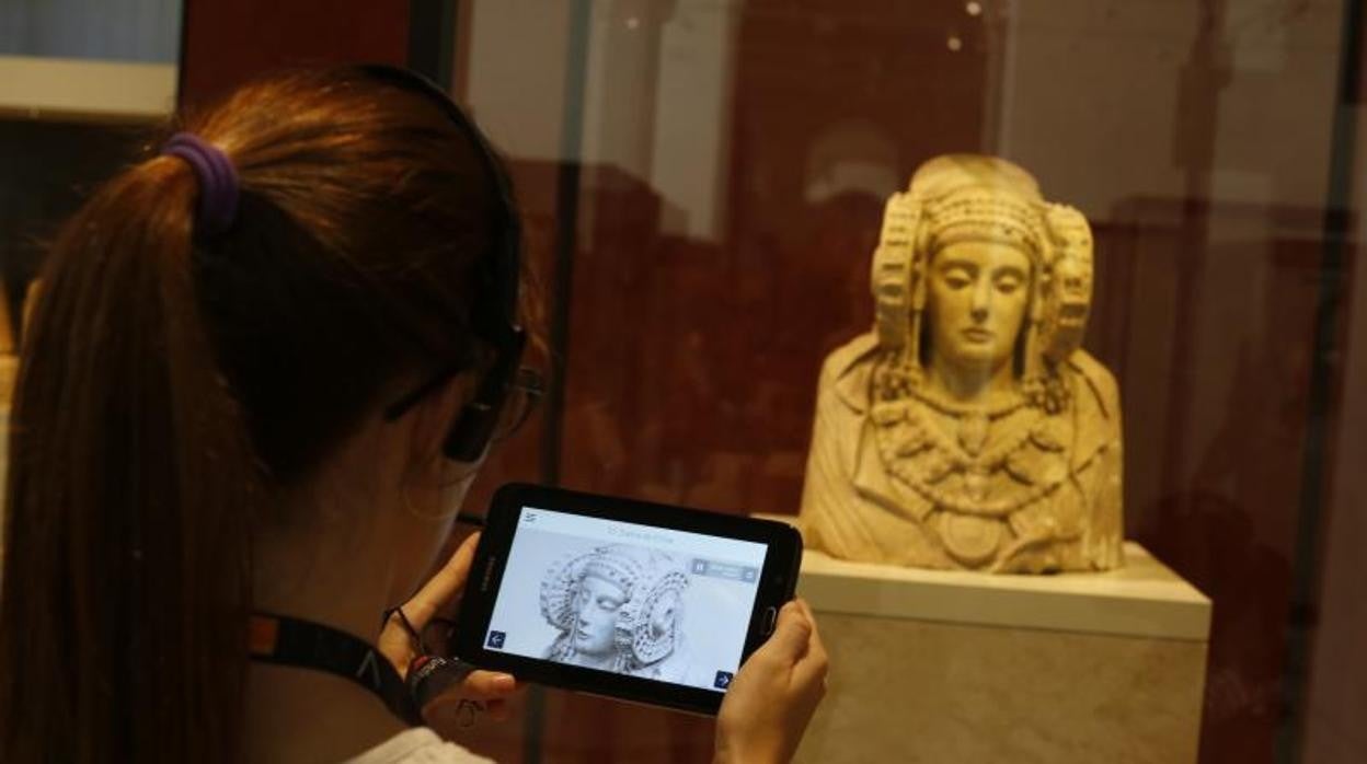 La Dama de Elche, expuesta en el Museo Arqueológico Nacional en Madrid