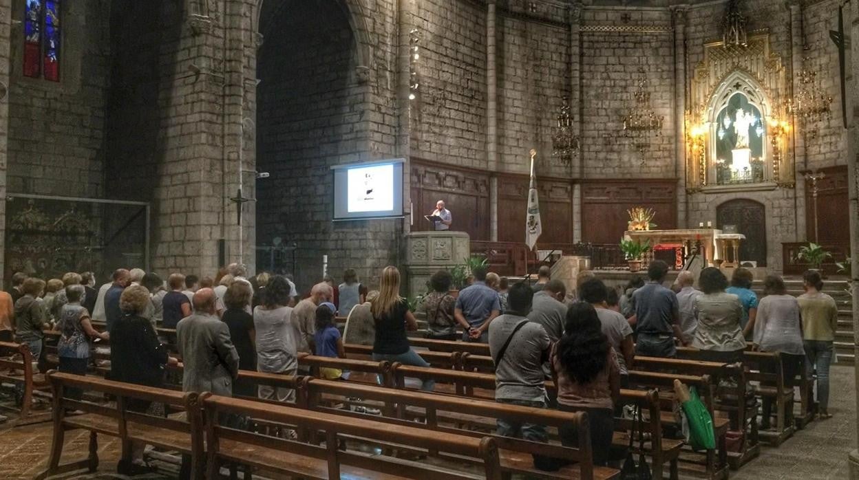 La parroquia de Cardona, en una imagen reciente