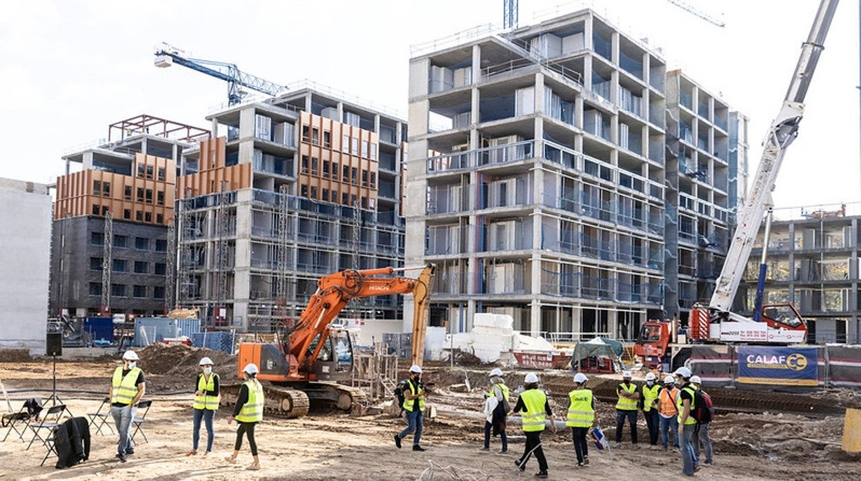 Obras de viviendas, en Barcelona