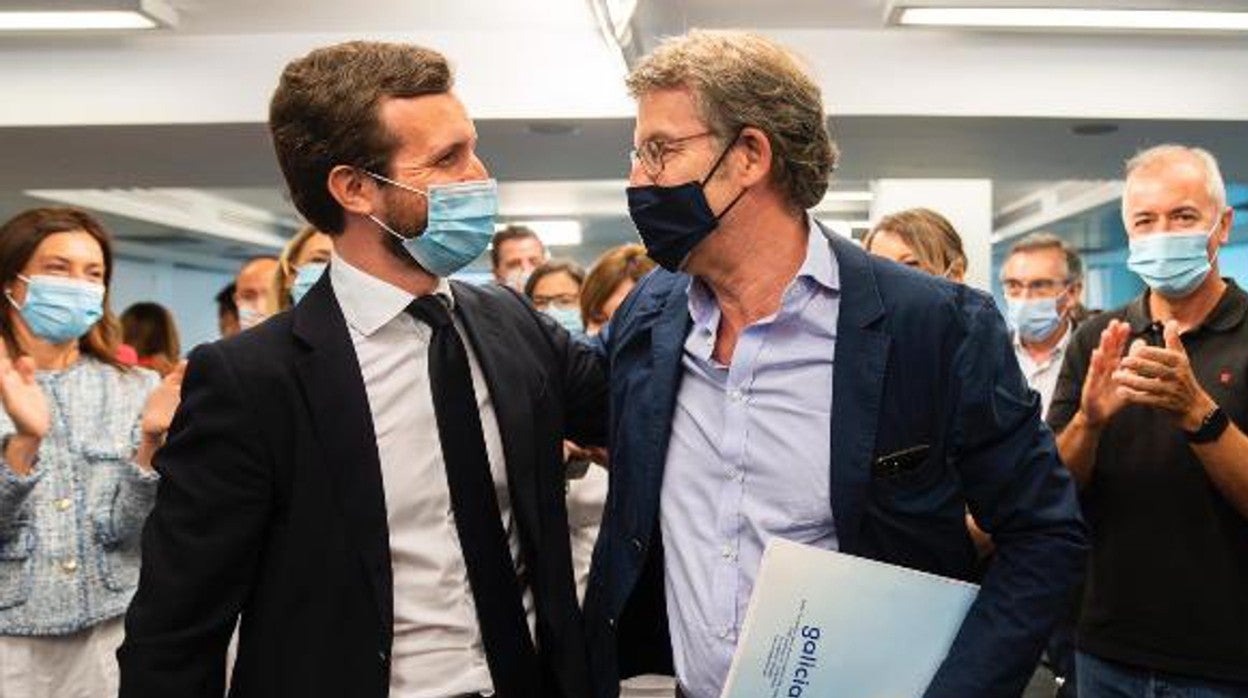 Pablo Casado y Alberto Núñez Feijóo, en una imagen de archivo