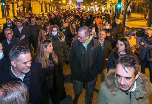 El secretario general de Vox, Javier Ortega Smith, se sumó a la manifestación