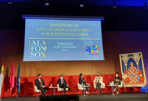 La alcaldesa de Ciudad Real, Eva Masías durante su intervención en el Palacio de Congresos