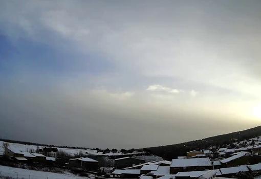 Imagen de la comarca valenciana de Arroyo Cerezo totalmente cubierta de nieve