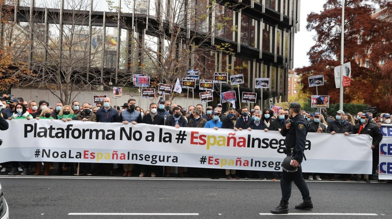 Manifestación de policías y guardias civiles el miércoles ante Delegación del Gobierno