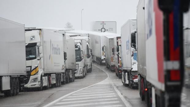 Activada la preemergencia en el norte de Burgos por el embolsamiento de un millar de camiones