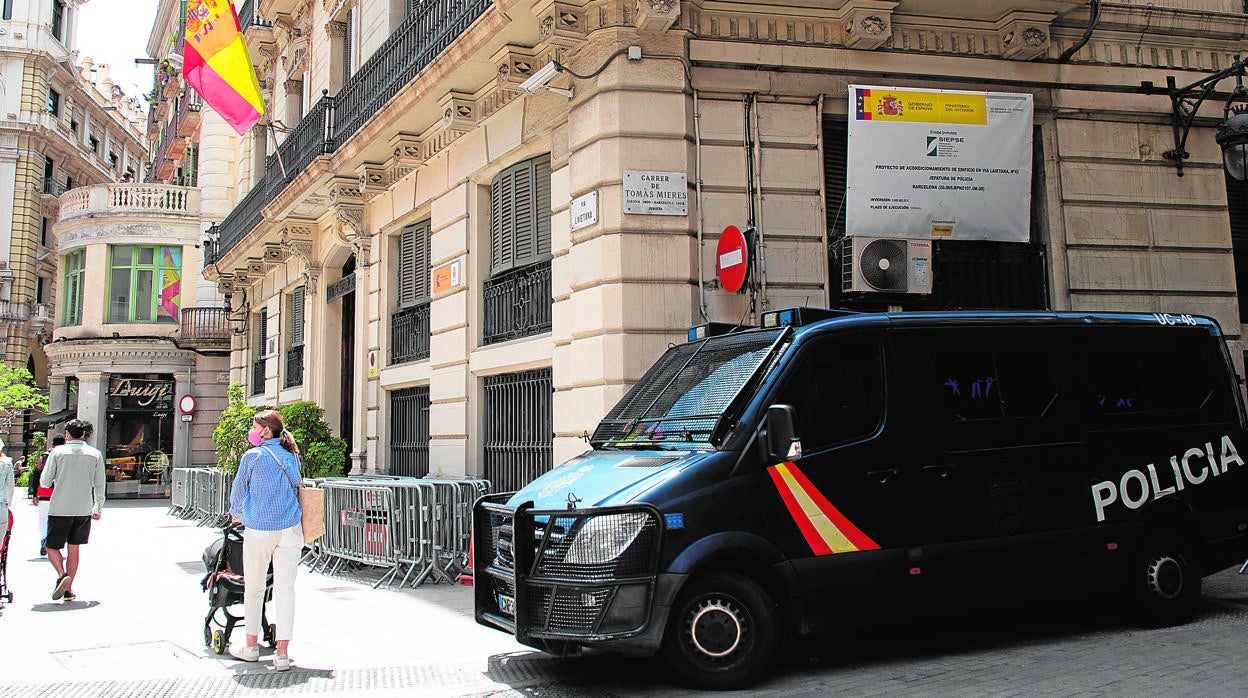 La Jefatura Superior de la Policía Nacional en Barcelona