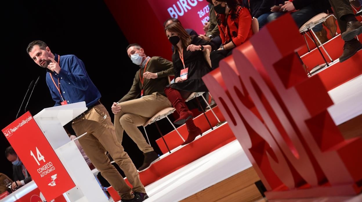 Intervención del secretario general del PSCyL, Luis Tudanca, durante el Congreso Autonómico del PSOE de Castilla y León