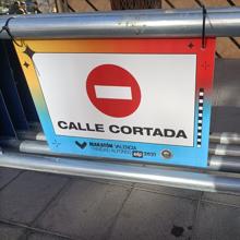 Calles cortadas al tráfico por el Maratón de Valencia para el viernes 3, sábado 4 y domingo 5 de diciembre