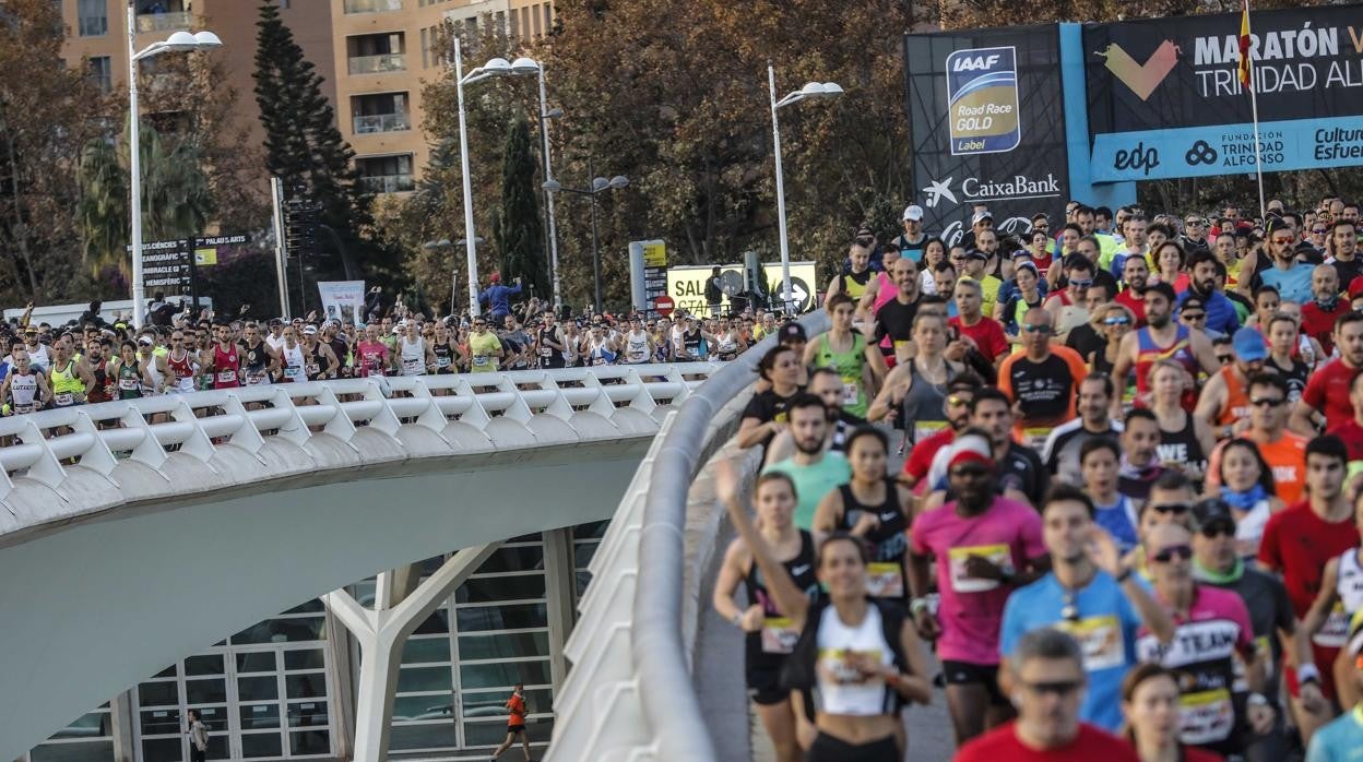 Imagen de archivo tomada durante la celebración del Maratón de Valencia