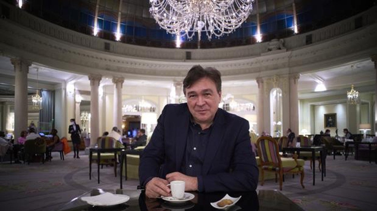 Tomás Guitarte, durante una entrevista con ABC en el hotel Palace de Madrid