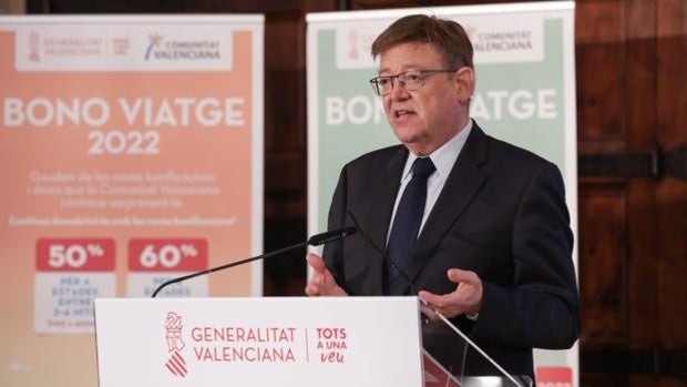 Ximo Puig anuncia una nueva edición del bono viaje con ayudas del 60 % para estancias de cinco o más días