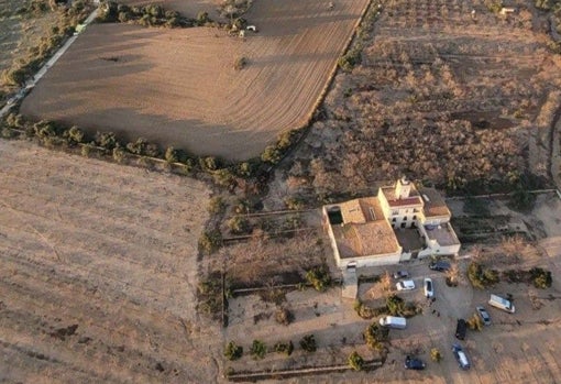 Vista aérea de la zona donde se ha atrincherado el vigilante