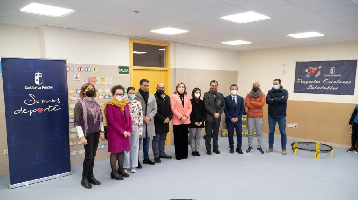 Rodríguez durante su visita al colegio 'Nuestra Señora del Sagrario'