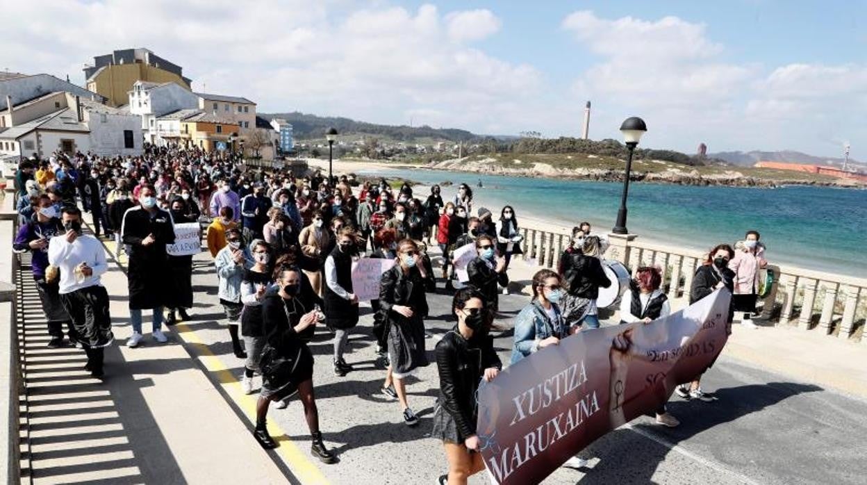 Protesta el pasado mes de abril tras archivarse la primera denuncia