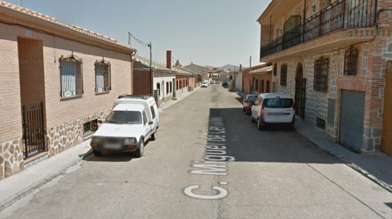 Calle Miguel de Cervantes en Gálvez (Toledo), donde se produjeron los hechos