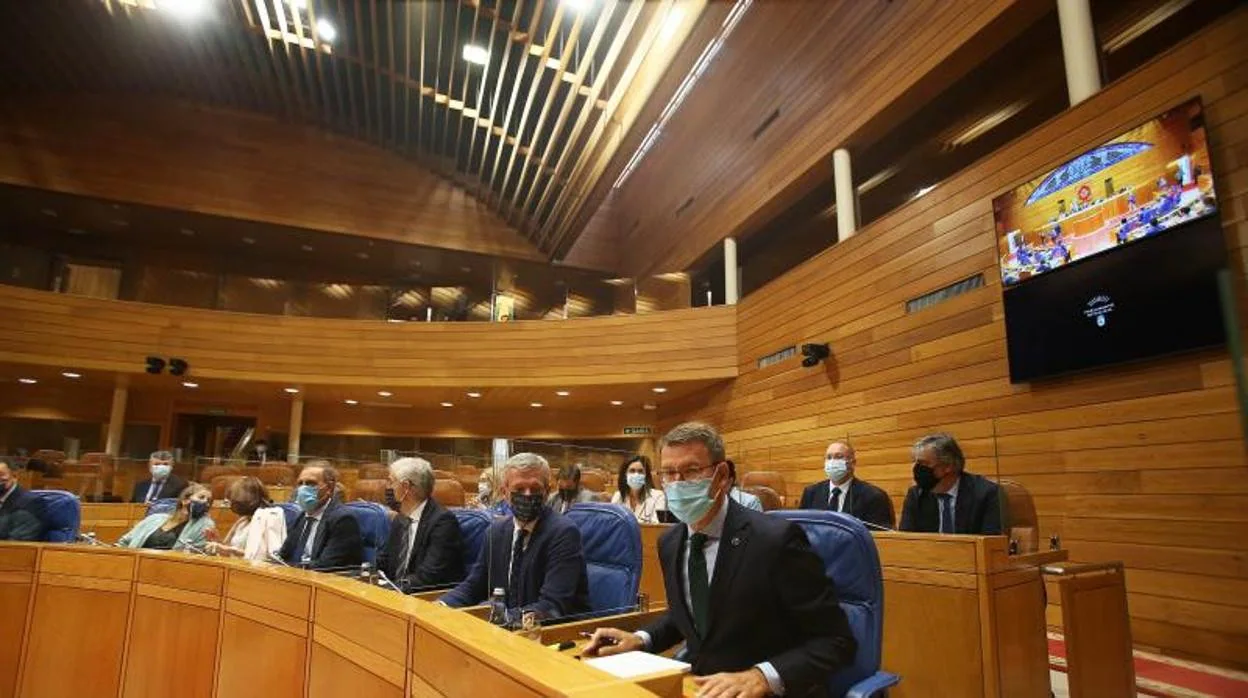 Pleno del Parlamento de Galicia, en una imagen de archivo