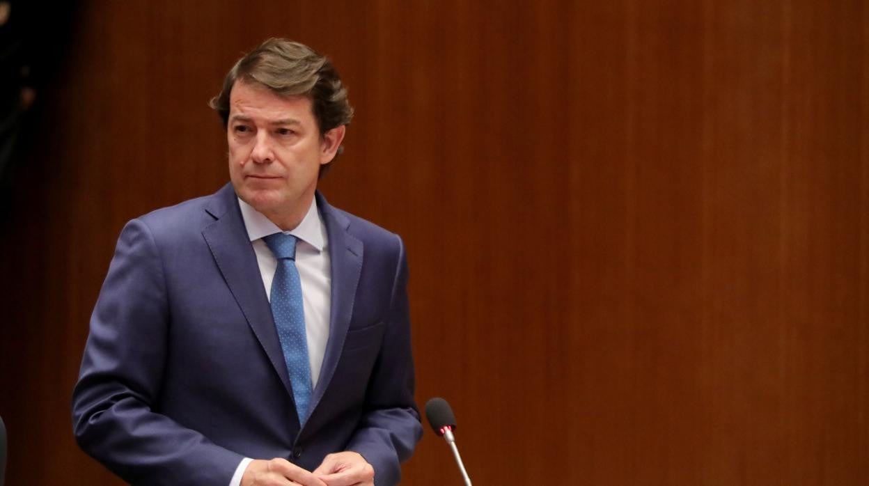 El presidente de la Junta de Castilla y León, Alfonso Fernández Mañueco