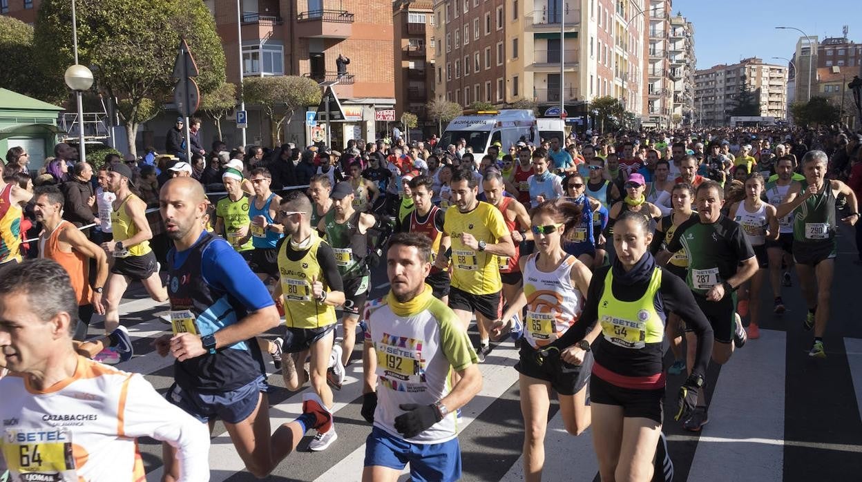 Celebración de la carrera San Silvestre salmantina de 2019