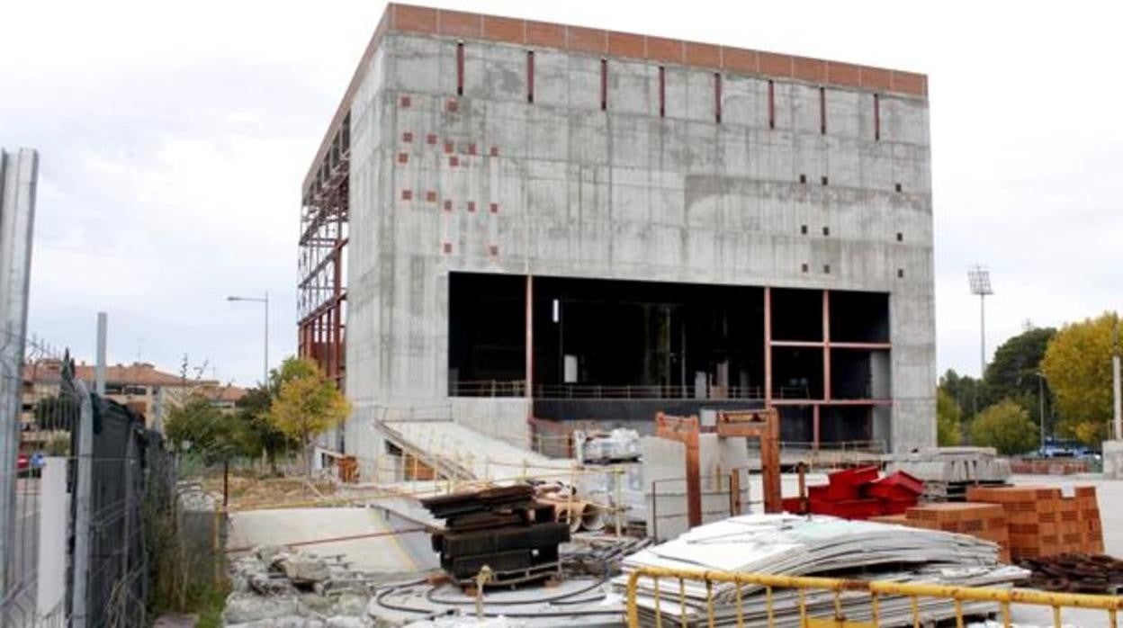 Las obras del edificio 'Quixote Crea' llevan años paralizadas