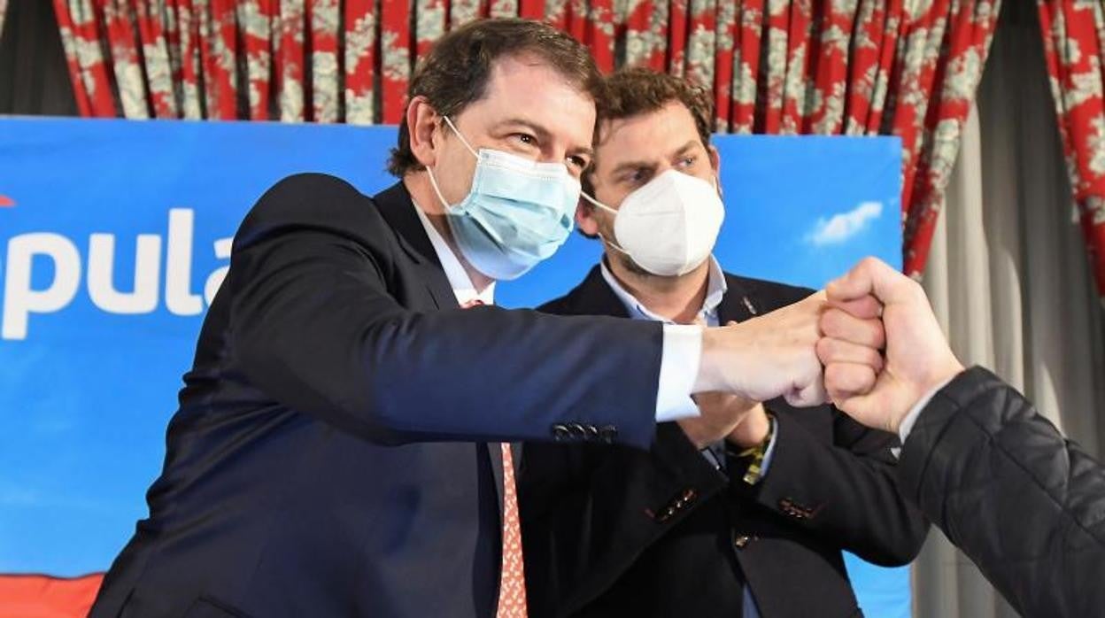 El presidente de la Junta de Castilla y León, Fernández Mañueco