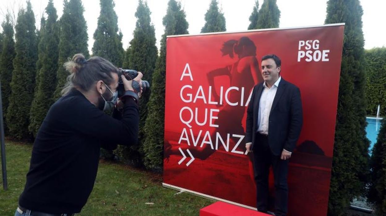 Formoso, posando como secretario general del PSdeG