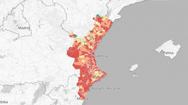 La incidencia del coronavirus y las hospitalizaciones se disparan en la Comunidad Valenciana antes de Nochevieja