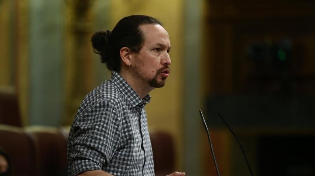 Pablo Iglesias, en una de sus últimas intervenciones en el Congreso de los Diputados