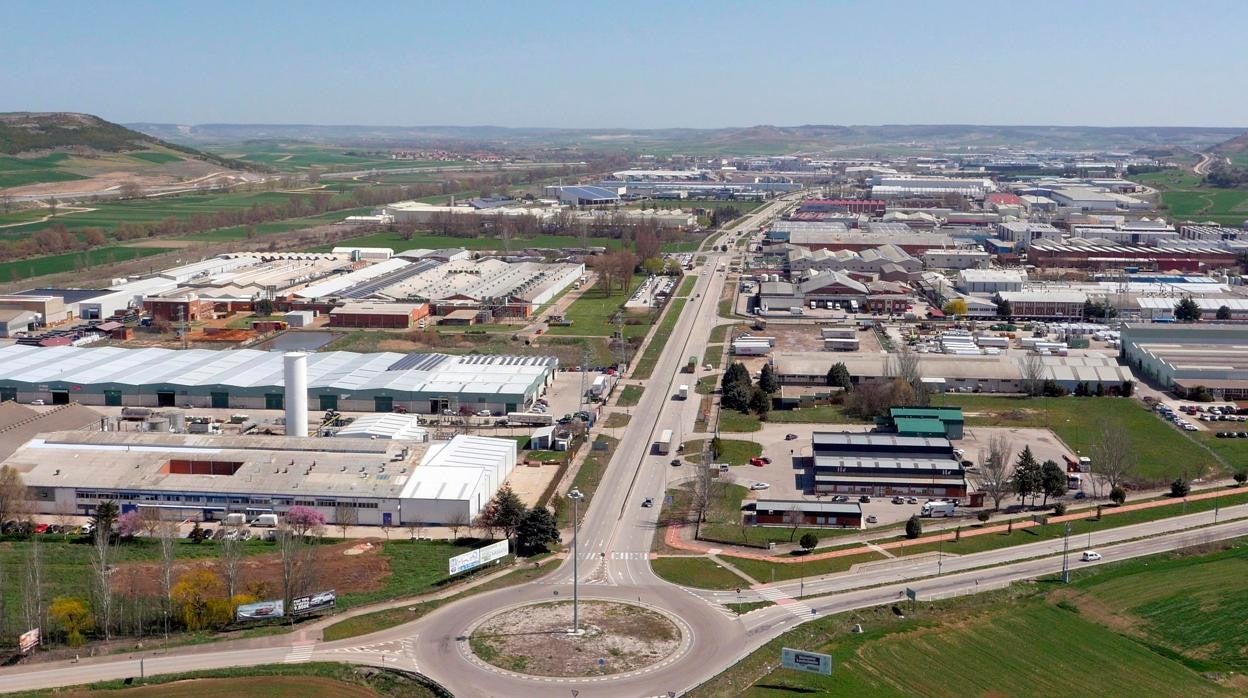 Vista aérea del polígono burgalés de Villalonquéjar, el mayor de Castilla y León