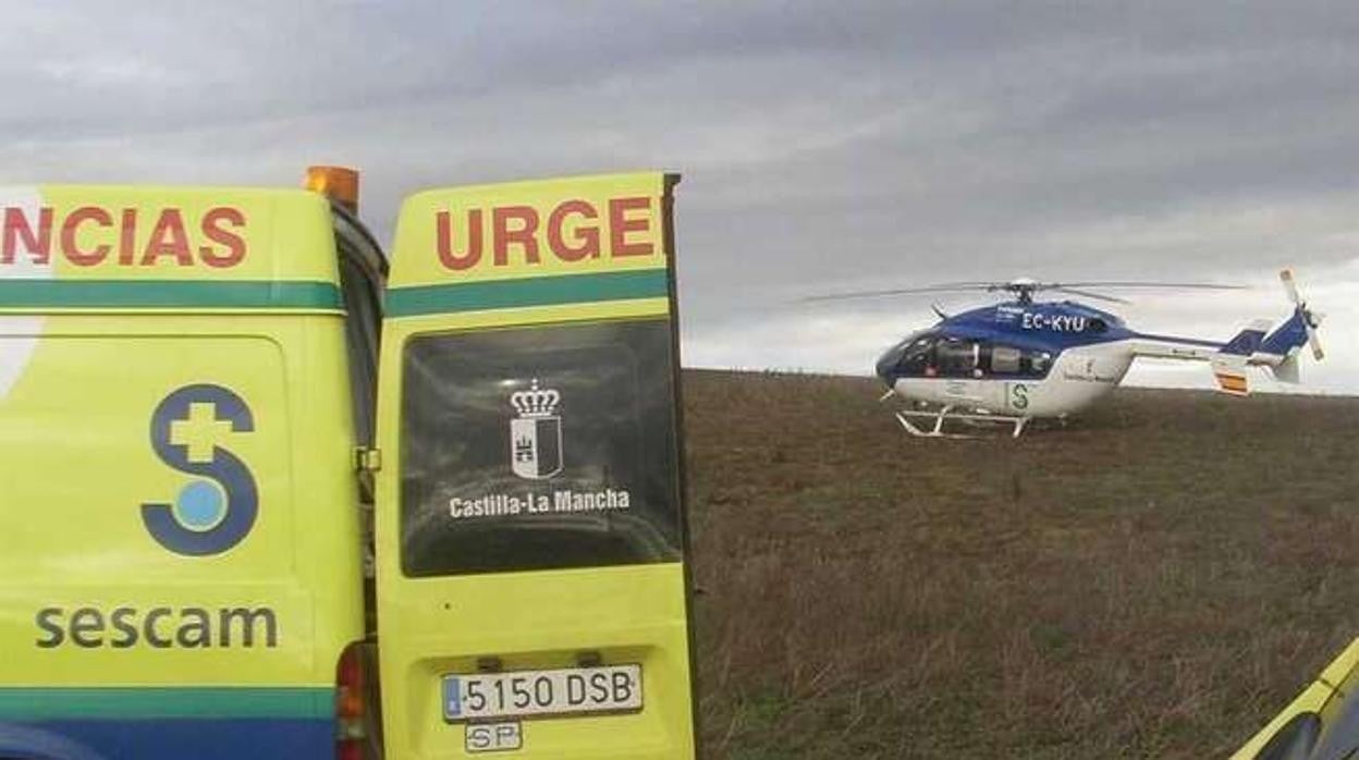 Un muerto y un herido tras la salida de vía de un turismo en la AP-36 en Casas de Haro