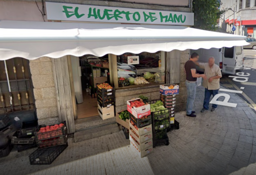 Captura de Google Maps por la que el capo (a la derecha) fue descubierto en su frutería