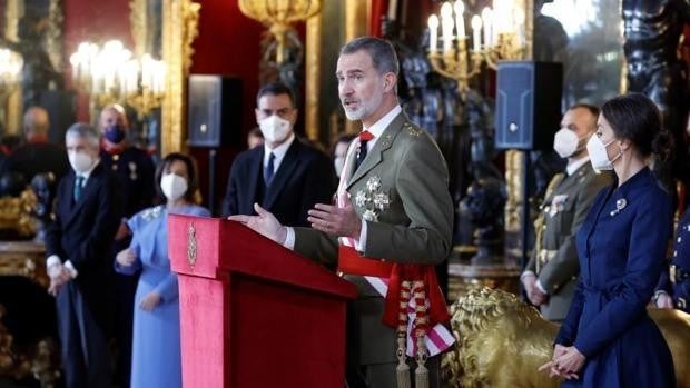 El Rey honra «la memoria y dignidad de las víctimas del terrorismo» de ETA en su discurso de la Pascua Militar