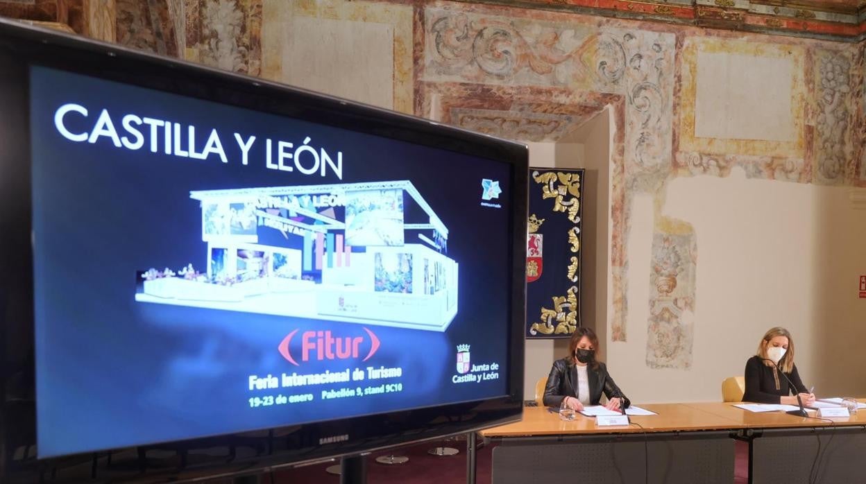 Rocío Lucas y Estrella Torrecilla presentan la propuesta de Castilla y León en Fitur