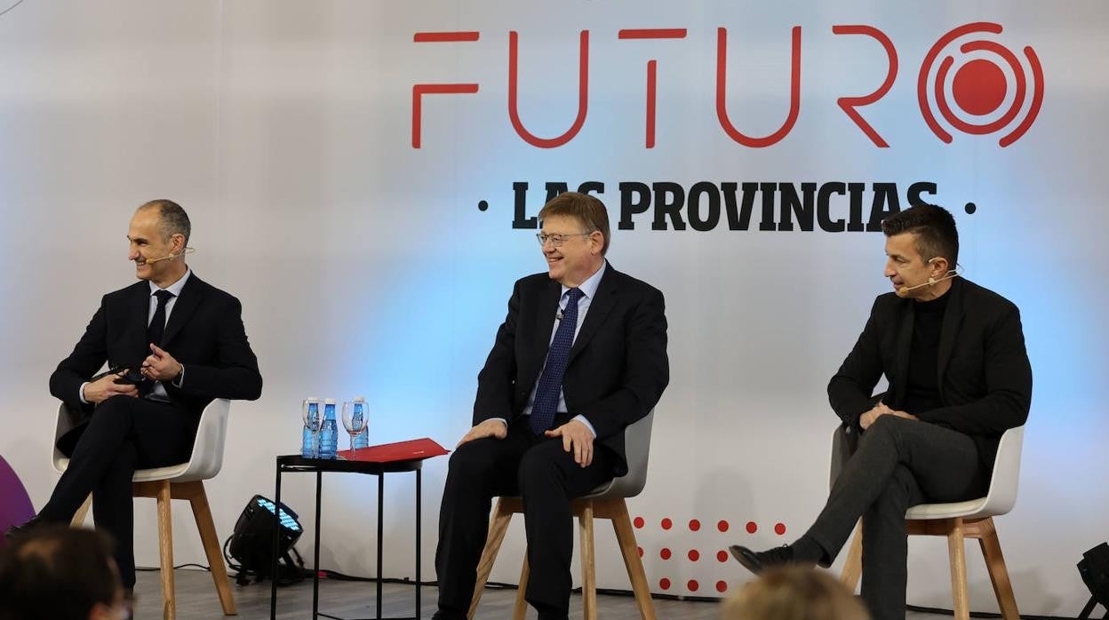 Imagen del presidente de la Generalitat, Ximo Puig, durante el encuentro 'Somos futuro' de Las Provincias