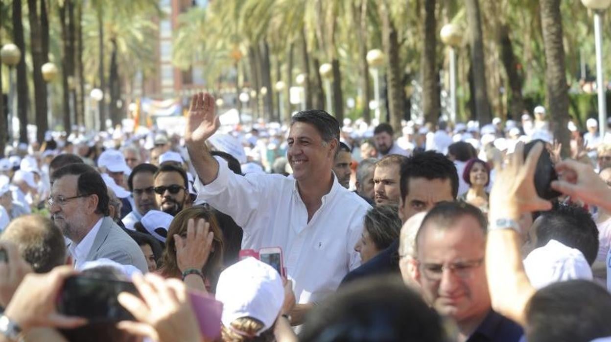 Albiol, durante un acto de campaña en Badalona