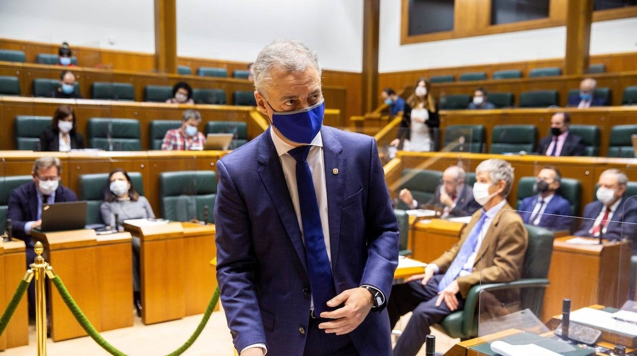 Iñigo Urkullu en el Parlamento vasco