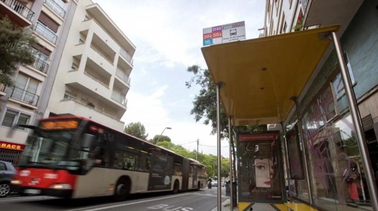 Autobús del transporte público de Barcelona