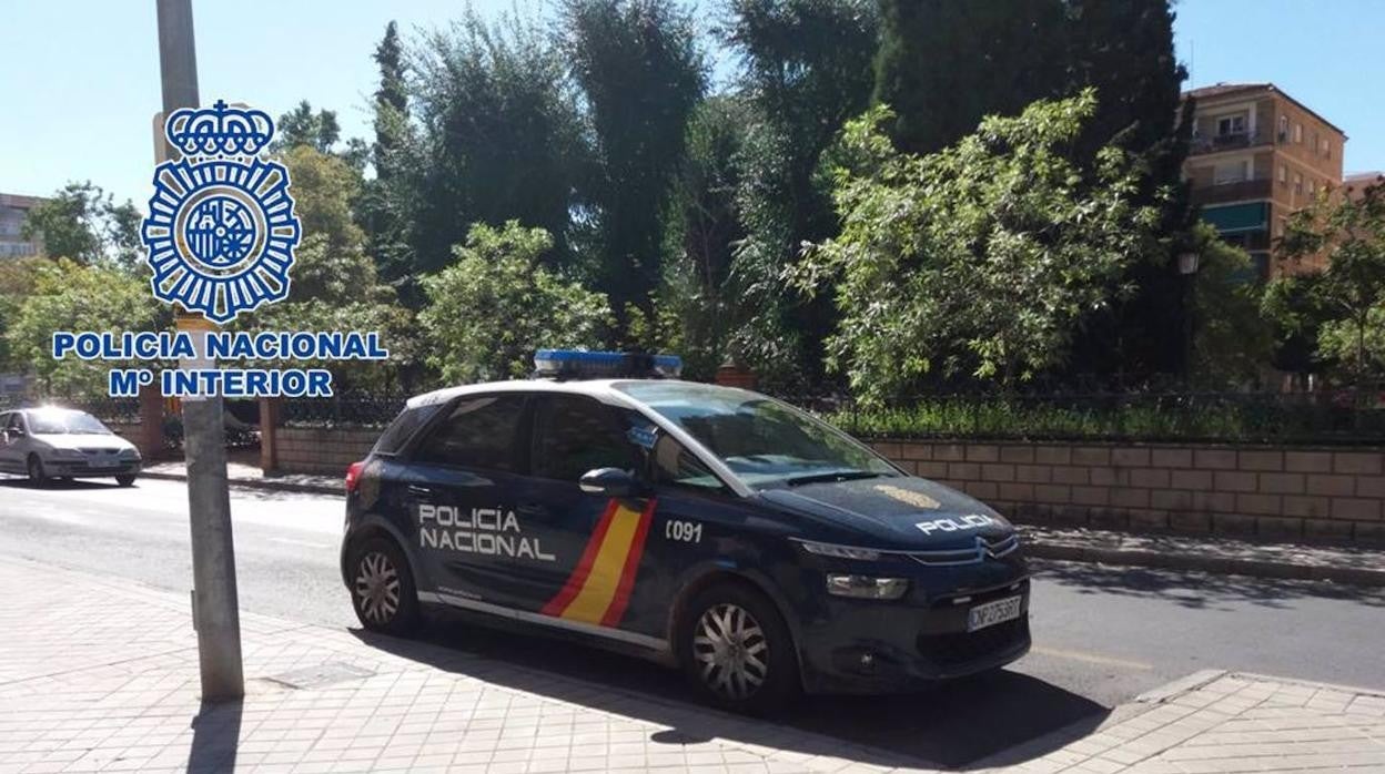 Coche patrulla de Policía Nacional