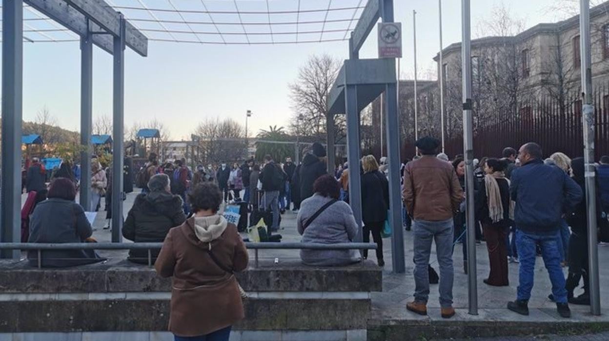 Manifestación contra el Covid en Santiago, este sábado