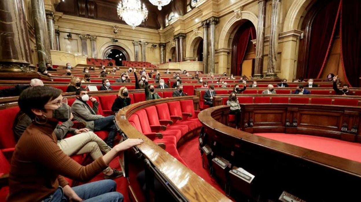 Un momento de la votación del Parlament