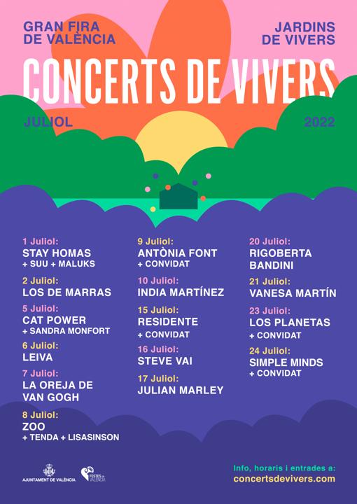 Conciertos de Viveros 2022: cartel y entradas a la venta del 1 al 24 de julio