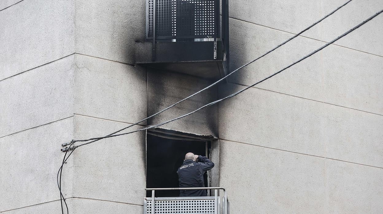 Imagen de archivo de la habitación donde se originó el fuego en la residencia de mayores de Moncada