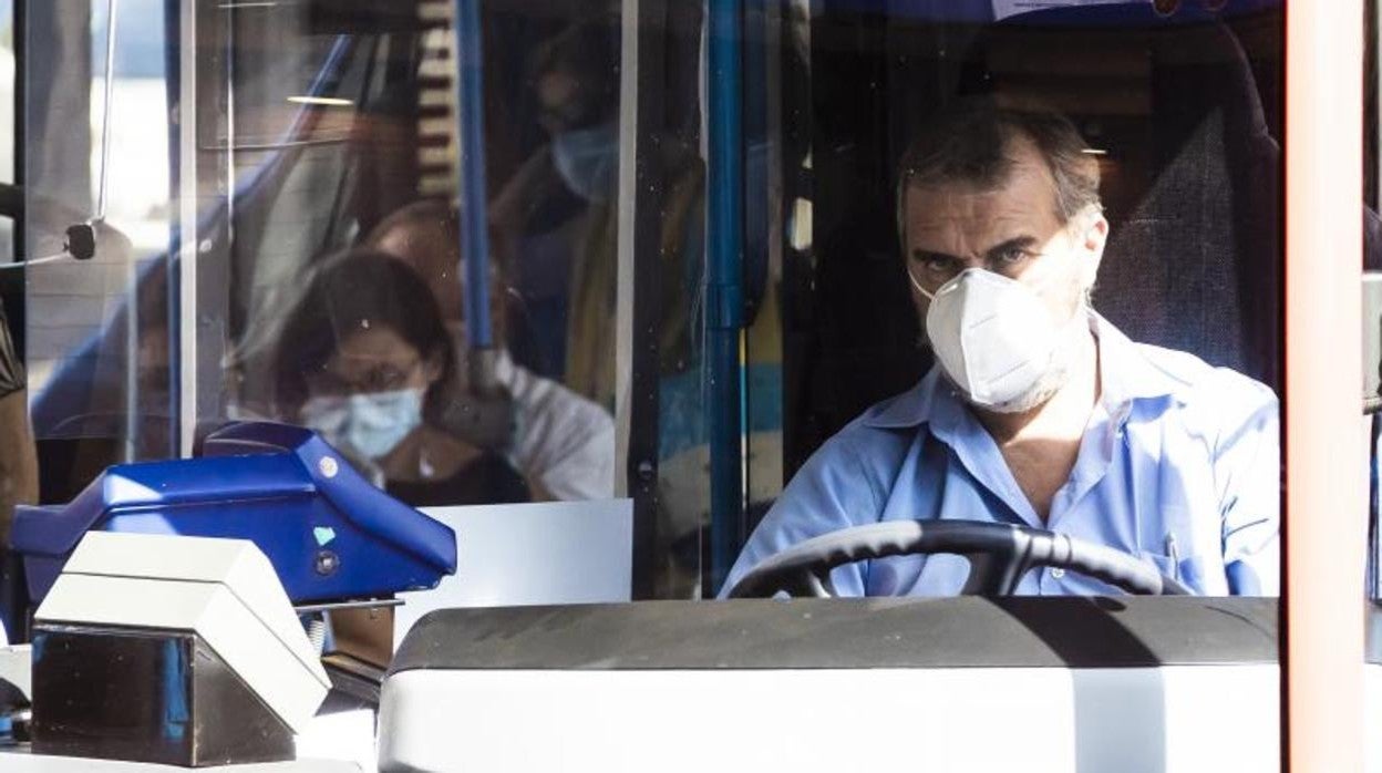 Imagen de archivo de un conductor de autobús público en Alicante