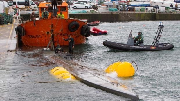 Sentencia del narcosubmarino apresado en Galicia en 2019: 11 años para la tripulación y de 7 a 9 para los ayudantes