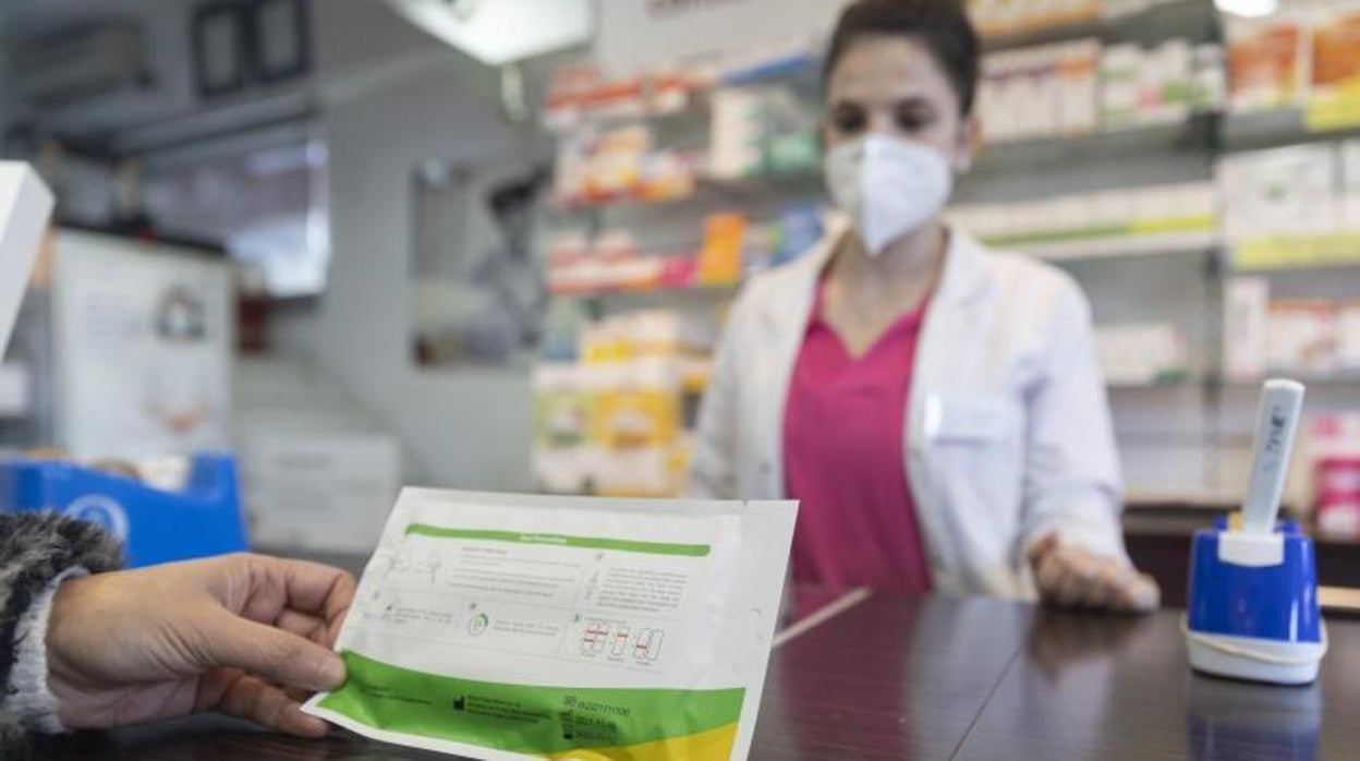 Test de antígenos, en una farmacia madrileña